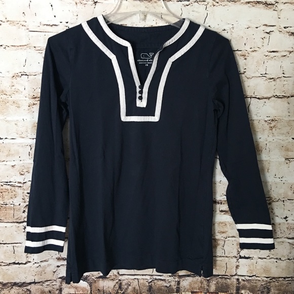 Vineyard Vines Tops - VINEYARD VINES Origami Tunic Top Navy